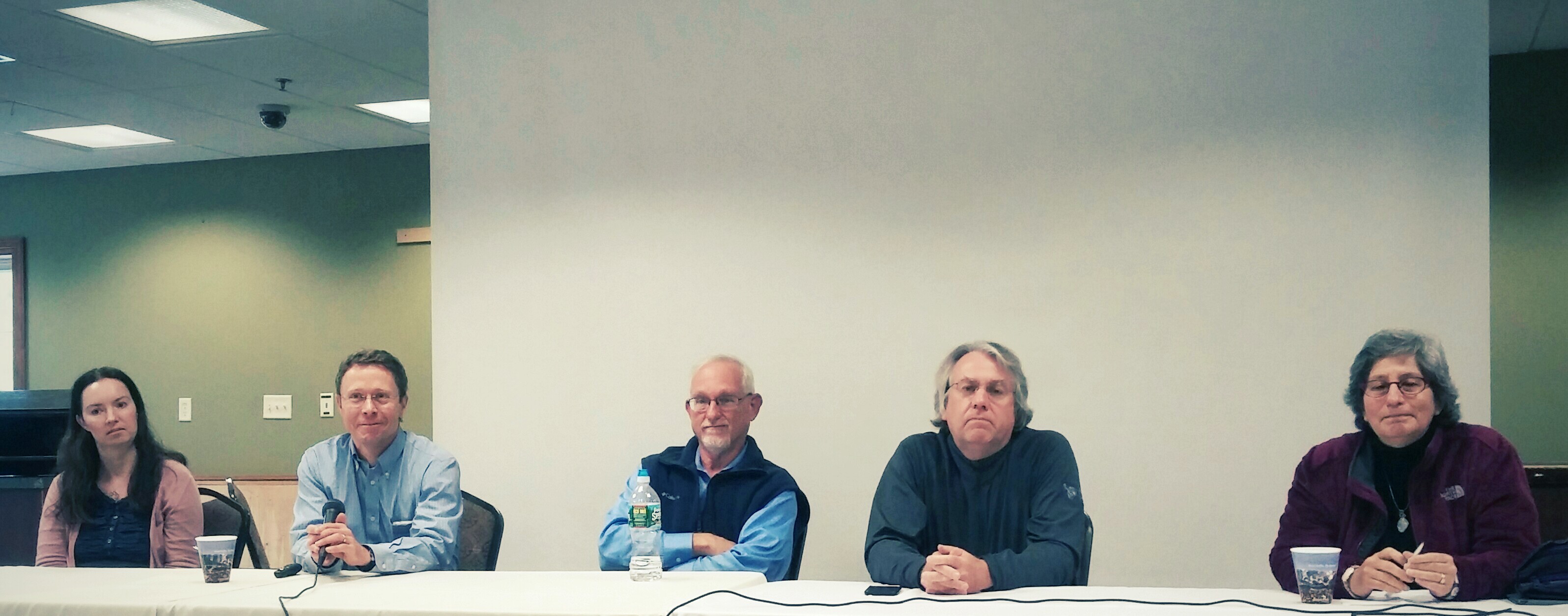 Guest speakers were joined by Kerry Emanuel and Susan Solomon (right) for a lively panel discussion.