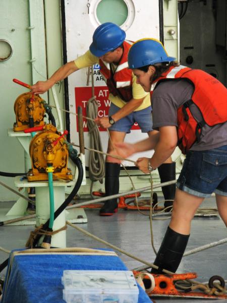 Jessica Fitzsimmons and Ric Kayser are accompanying Ed Boyle on the this Fall's Atlantic GEOTRACES cruise.