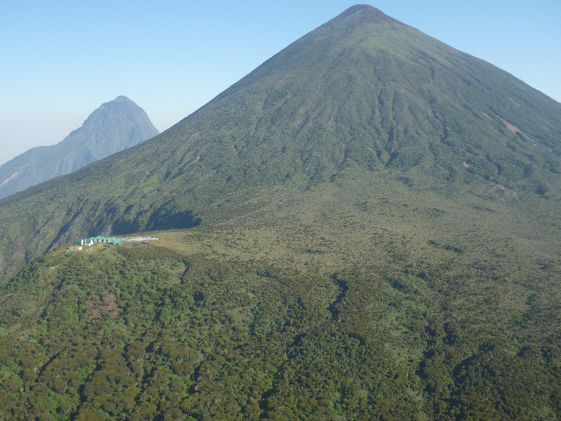 Mt. Karisimbi, Rwanda, site of Potter's climate monitoring station - image courtesy: K. Potter
